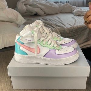 CUSTOM Pastel Air Force 1 Mid